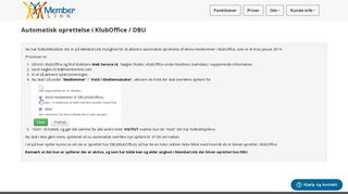 
                            9. Automatisk oprettelse i KlubOffice / DBU - MemberLink