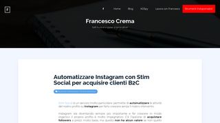 
                            7. Automatizzare Instagram con Stim Social per acquisire clienti B2C