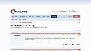 
                            9. Automator at Startup | MacRumors Forums