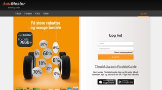 
                            3. AutoMester Fordelskort: Login