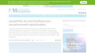 
                            11. Automobielmanagement.nl > LeasePlan wil met CarNext.com ...