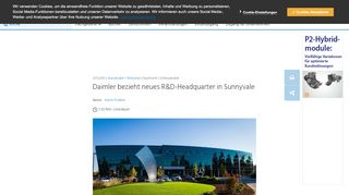 
                            9. Automobil + Motoren | Daimler bezieht neues R&D-Headquarter in ...