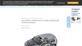 
                            11. Automobil + Motoren | Golf 4Motion: Allradantrieb mit Haldex ...