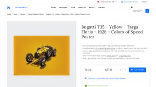 
                            8. Automobilist - Bugatti T35 - Yellow - Targa Florio - 1928 - Colors of ...