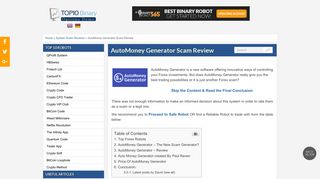 
                            1. AutoMoney Generator Review - Auto Money Generator Scam