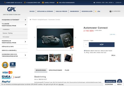 
                            8. Automower Connect - Vi installerar din Automower Connect!