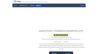 
                            8. Automower-installationspraemie.com Metrics. Husqvarna ... - d-me.info