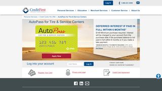 
                            13. AutoPass for Tire & Service Centers - Automotive Credit Card | CFNA