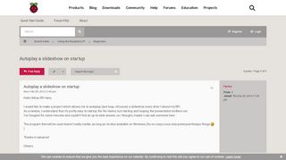 
                            1. Autoplay a slideshow on startup - Raspberry Pi Forums