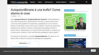 
                            5. AutopzioniBinarie è una truffa? Come stanno le cose - Web Economia