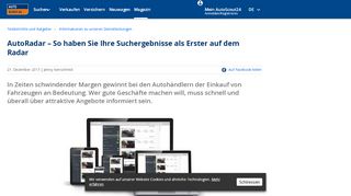
                            12. AutoRadar – So haben Sie Ihre Suchergebnisse als ... - AutoScout24