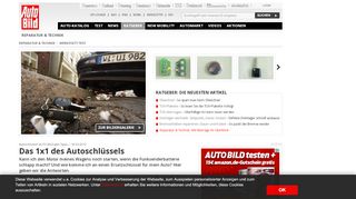 
                            6. Autoschlüssel: AUTO BILD gibt Tipps - autobild.de