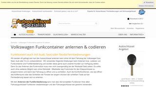 
                            4. Autoschlüssel | Volkswagen Funkcontainer anlernen & codieren ...