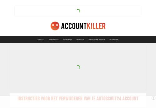 
                            12. Autoscout24 account verwijderen | accountkiller.com