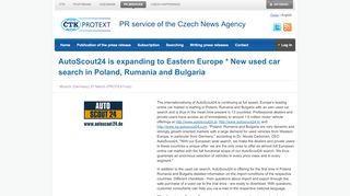 
                            8. AutoScout24 is expanding to Eastern Europe * New used car search ...