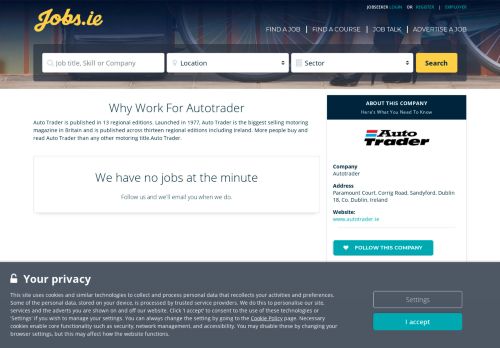 
                            8. Autotrader Careers, Autotrader Jobs in Ireland jobs.ie