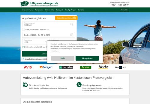 
                            11. Autovermietung Avis Heilbronn | billiger-mietwagen.de