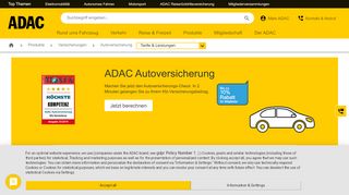 
                            11. Autoversicherung des ADAC | Top-Qualität und Fairer Preis.