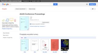 
                            11. AUUG Conference Proceedings - Wynik z Google Books