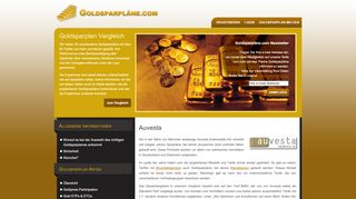 
                            9. Auvesta | Goldsparpläne.com – Vergleich von über 60 Goldsparplänen