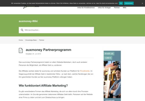 
                            7. auxmoney Partnerprogramm » auxmoney Wiki