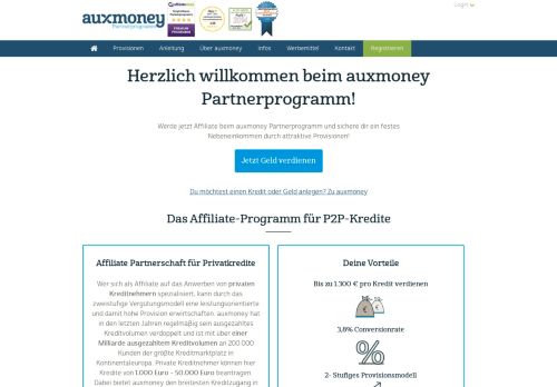 
                            1. auxmoney Partnerprogramm | Das Affiliate Programm Nr.1