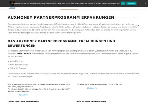 
                            6. auxmoney Partnerprogramm Erfahrungen - auxmoney-erfahrungen.com