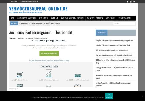 
                            11. auxmoney Partnerprogramm - mein Testbericht