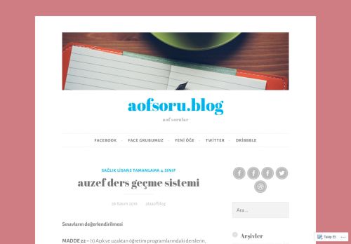 
                            6. auzef ders geçme sistemi – aofsoru.blog