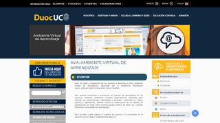
                            4. AVA: Ambiente Virtual de Aprendizaje | DUOC UC