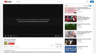 
                            7. AVA login problem - YouTube