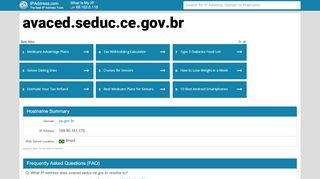 
                            11. AVACED/SEDUC: Acesso ao site - avaced.seduc.ce.gov.br