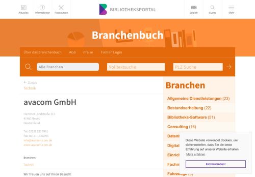 
                            11. avacom GmbH – Bibliotheksportal