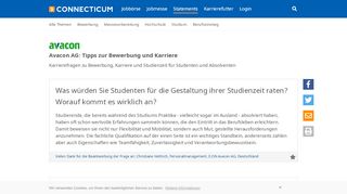 
                            12. Avacon AG - Tipps zur Bewerbung und Karriere - Connecticum