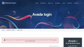 
                            1. Avada login - ThemeFusion