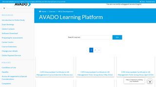 
                            4. AVADO: CIPD Level 5 | AVADO Learning Platform