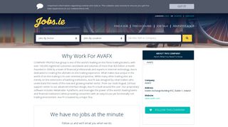 
                            10. AVAFX Careers, AVAFX Jobs in Ireland jobs.ie