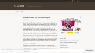 
                            7. Avail Free SMS and enjoy messaging | Teck SMS