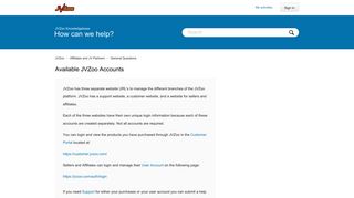 
                            2. Available JVZoo Accounts – JVZoo