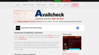 
                            2. Availcheck FREE Availability Calendars