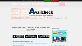 
                            6. Availcheck Instant calendar Apps - Availcheck Availability Calendars