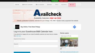 
                            7. Availcheck Log in to your Guesthouse calendar