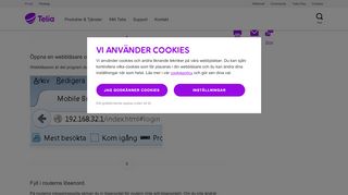 
                            1. Avaktivera pinkod för routern ZTE mf910d - Guide - Support ... - Telia