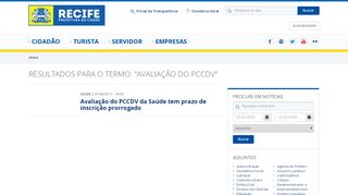 
                            6. Avaliação do PCCDV | Prefeitura do Recife