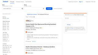
                            4. Avalon Health Care Jobs, Employment | Indeed.com
