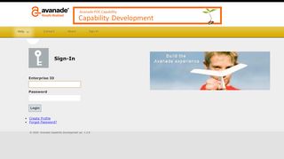 
                            11. Avanade Capabilty Development: Sign-In