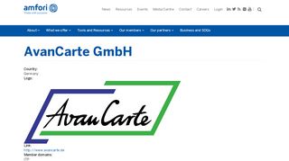 
                            11. AvanCarte GmbH | amfori