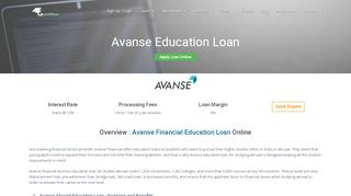 
                            13. Avanse Education Loan - GyanDhan