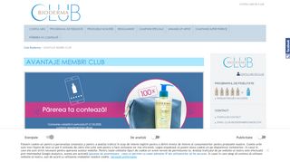 
                            1. AVANTAJE MEMBRI CLUB » Clubul Bioderma