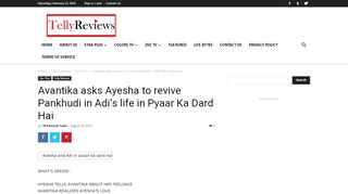 
                            11. Avantika asks Ayesha to revive Pankhudi in Adi's life in Pyaar Ka Dard ...